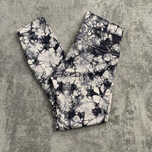 Lululemon Leggings Womens 6 Wunder Under Hi-Rise 7/8 Dual Shibori Marble Tie Dye